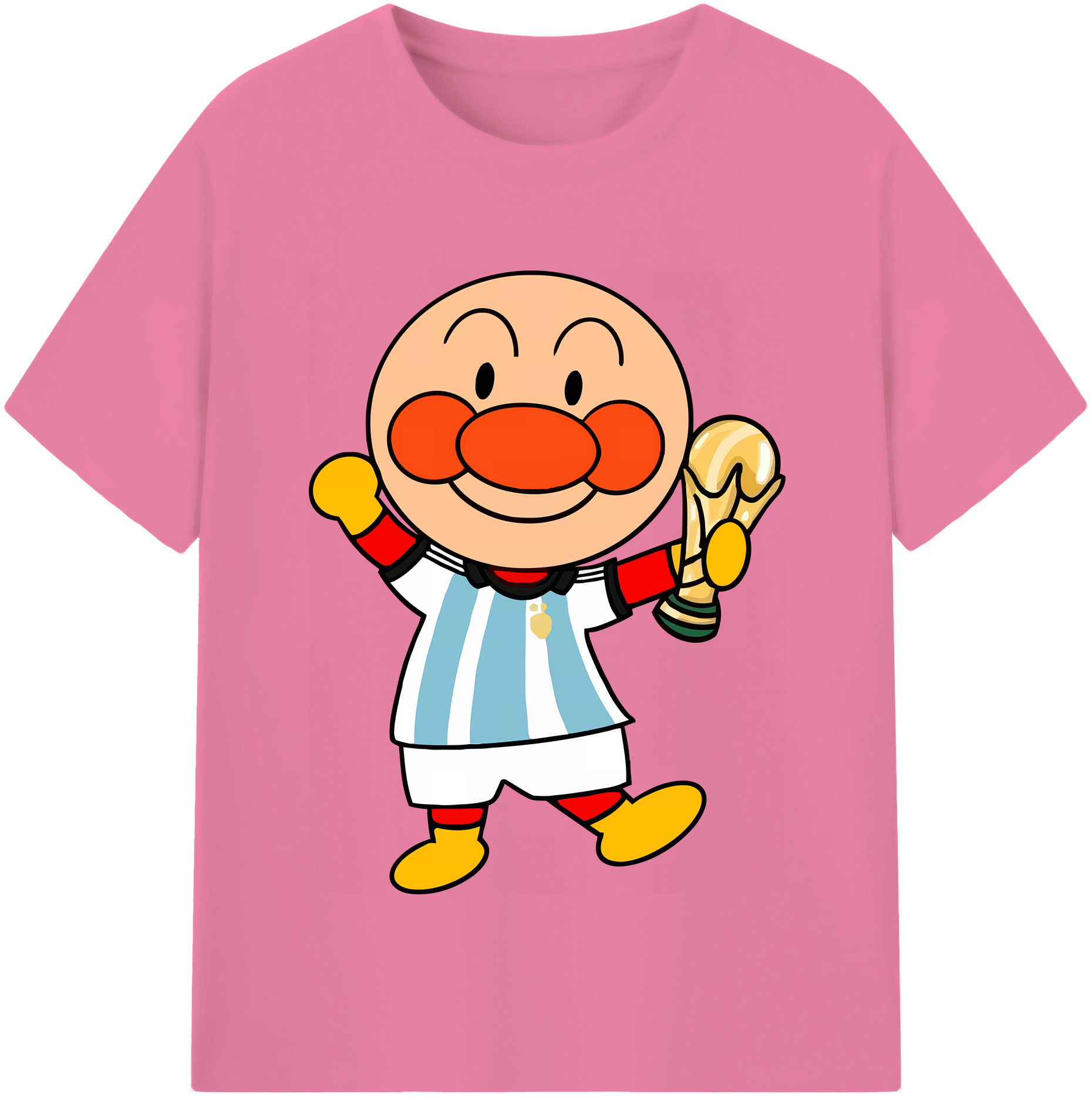 （画像用） アンパンマン Anpanman 綿100％半袖Tシャツ（フロントプリント）